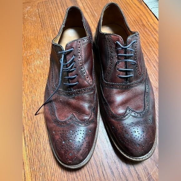 Mercanti fiorentini brown genuine leather shoes size 11.5 main image 6